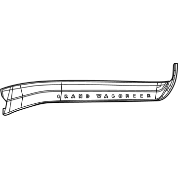 Mopar 7HZ93AAAAA APPLIQUE-INSTRUMENT PANEL
