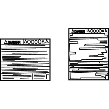 Lexus G9288-47080 Label, Battery Caution