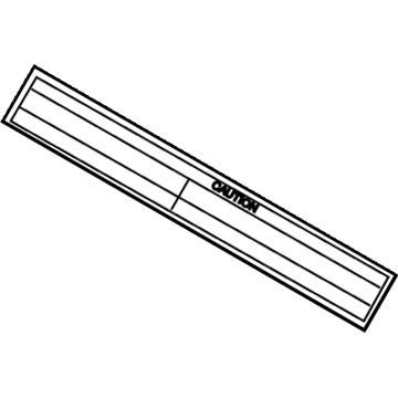 Lexus 74518-50010 Plate, Maintenance Caution
