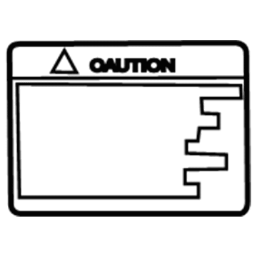 Lexus 74559-30070 Label, Fuel Information
