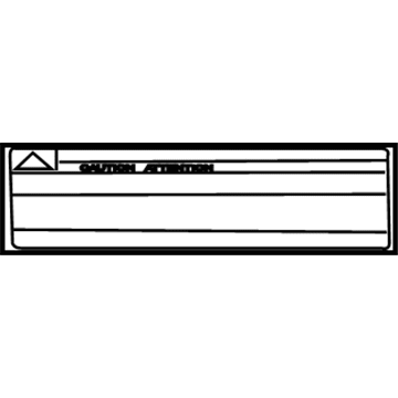 Toyota 74533-47010 Caution Label