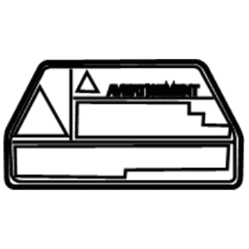 Lexus G9118-30020 Label, Ev Unit Control