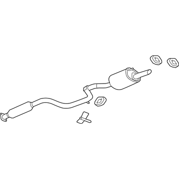 GM 20963869 Exhaust Muffler Assembly (W/ Exhaust Pipe & Tail Pipe)