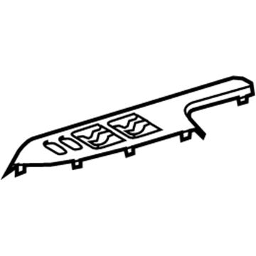 Lexus 74232-76011 Panel, Front Door ARMREST Base
