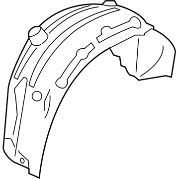 BMW 51-71-7-276-183 Cover, Wheel Housing, Rear Left