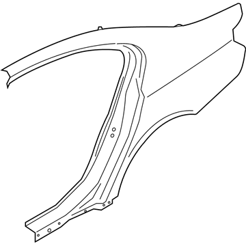 BMW 41-21-7-295-237 Left Rear Side Panel