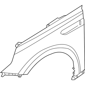 Kia 66311D4000A Panel-Fender, LH