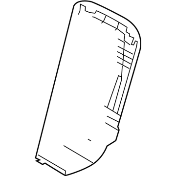 Hyundai 88370-2B000-J4U Cover Assembly-Front Seat Back