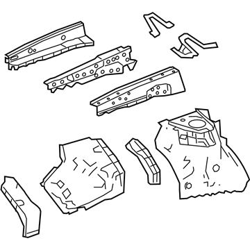 Lexus 53701-0E081 Apron Sub-Assembly, Front Fender