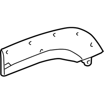 Lexus 75653-60040-A0 Moulding, Quarter Outside, RH NO.3