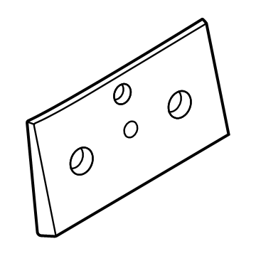 Mopar 68607295AA LICENSE PLATE
