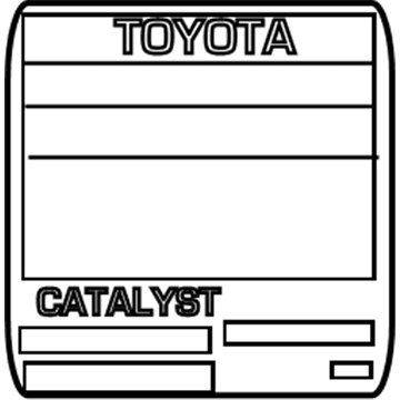 Toyota 11298-28790 Emission Label