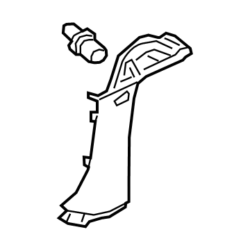 Honda 84131-THR-A01ZA Garnish Assy., R. Quarter Pillar *YR507L* (SHADOW BEIGE)