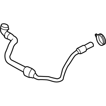BMW 17-12-7-619-700 Engine Coolant Overflow Hose Left
