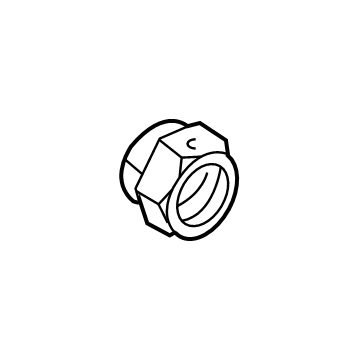 GM 90105309 Nut, Front Wheel Door Shaft Retainer(N00)