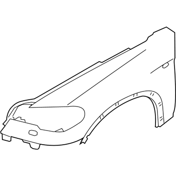 BMW 51-65-7-222-991 Side Panel, Primed, Front Left