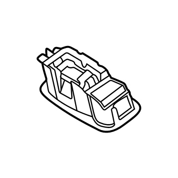 Hyundai 92890-L1000-MMH Vanity Lamp Assembly, Left