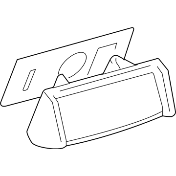 Lexus 81271-AA020 Lens, License Plate Lamp