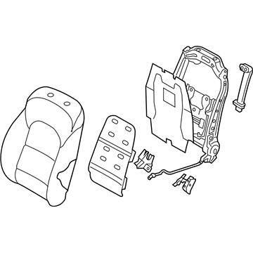 Hyundai 88300-D3110-T8G Back Assembly-Front Seat, LH