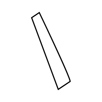 Hyundai 86391-J3000 Black Tape-Rear Door Front, RH