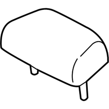 BMW 52-20-7-377-359 HEADREST, CENTER, LEATHER