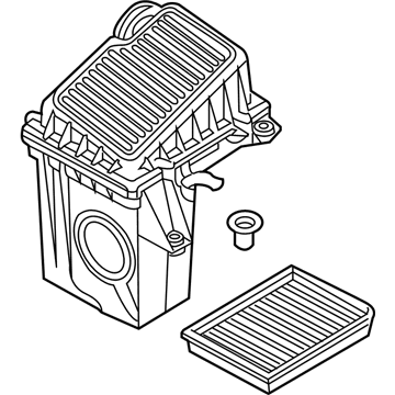 BMW 13-72-1-477-831 Intake Silencer