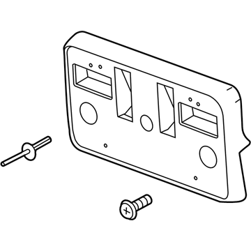 GM 84428906 License Bracket