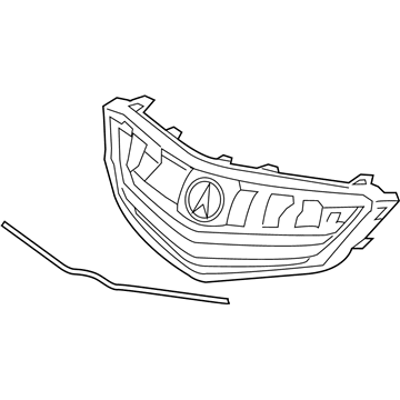Acura 75111-TZ3-A01 Set, Grille Base