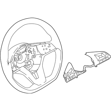 Nissan 48430-6MA3A Steering Wheel Assembly W/O Pad