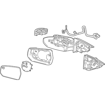 GM 84705493 Mirror Assembly