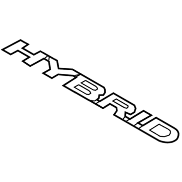 Lexus 75473-0E030 Body Side Name Plate