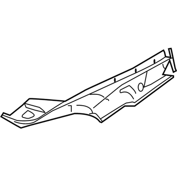 BMW 51-76-7-435-537 SEALING SIDE PANEL, LEFT