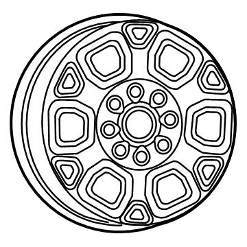 Mopar 6MS02AAAAA Aluminum Wheel