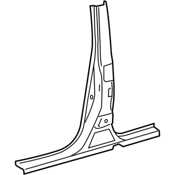 Lexus 61311-50040 Pillar, Center Body, Outer RH