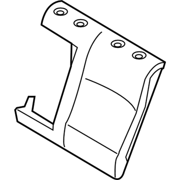 BMW 52-20-7-254-169 Cover Backrest, Leather, Left