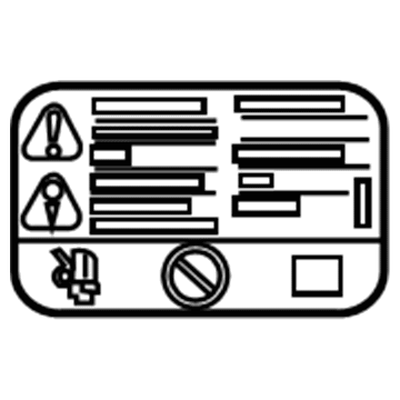 GM 20883260 Info Label