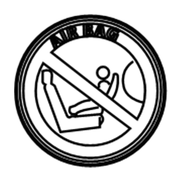 GM 93290951 Air Bag Label