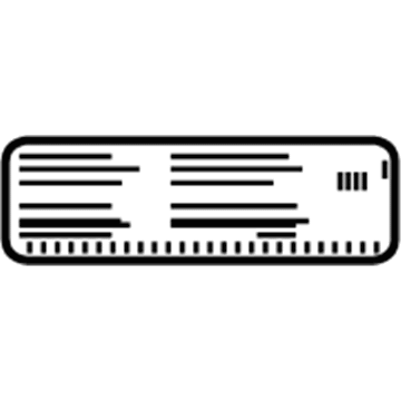 GM 23444174 Fuel Label