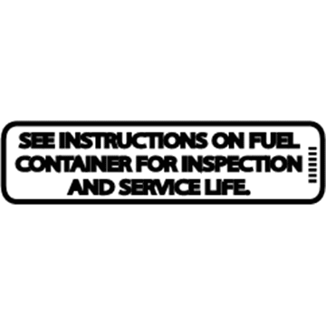 GM 23463818 Fuel Label