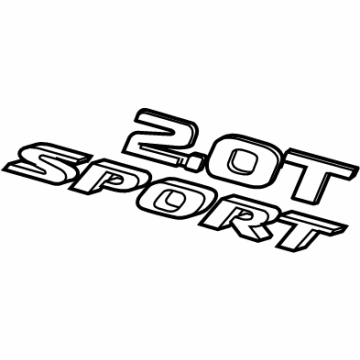 Honda 75731-TVA-A11 Emblem, Rear (2.0T Sport)