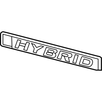 Honda 75723-TWA-A01 Emblem, Rear