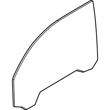BMW 51-33-7-268-719 Door Window, Front Left
