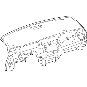 Nissan 68200-5SA0B Panel & Pad Assy-Instrument