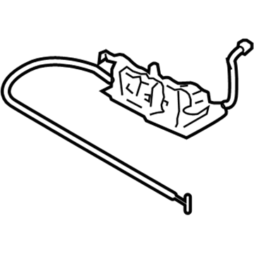 Nissan 97090-CE40A Lock-Folding Roof, Rear
