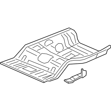 Honda 04655-TR3-A00ZZ Panel Set, RR. Floor