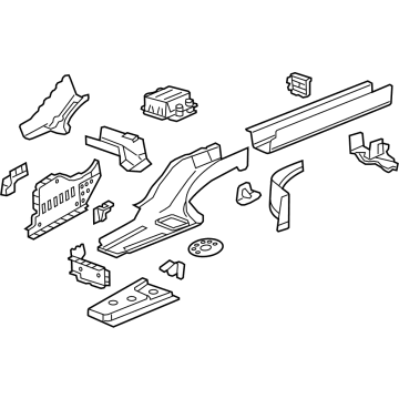 GM 22754356 Rear Rail