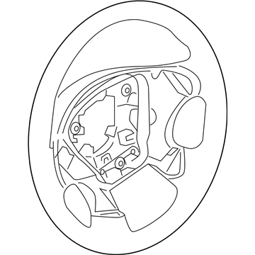 Nissan 48430-5AB1A Steering Wheel Assembly Without Pad