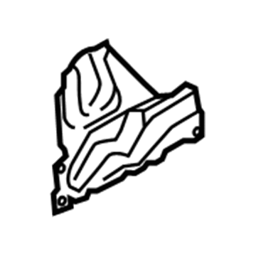 BMW 51-48-7-241-758 Thermal Protection, Engine Support, Right