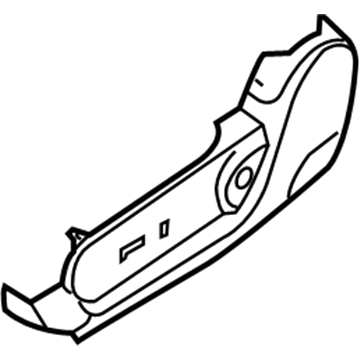 Nissan 87455-JB07B Cover-Reclining Device, LH Outer