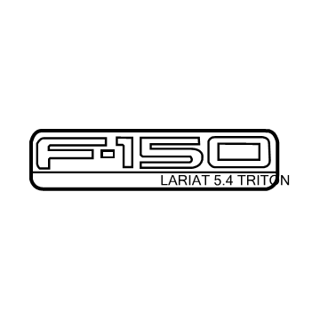 Ford 4L3Z-16720-JA Nameplate